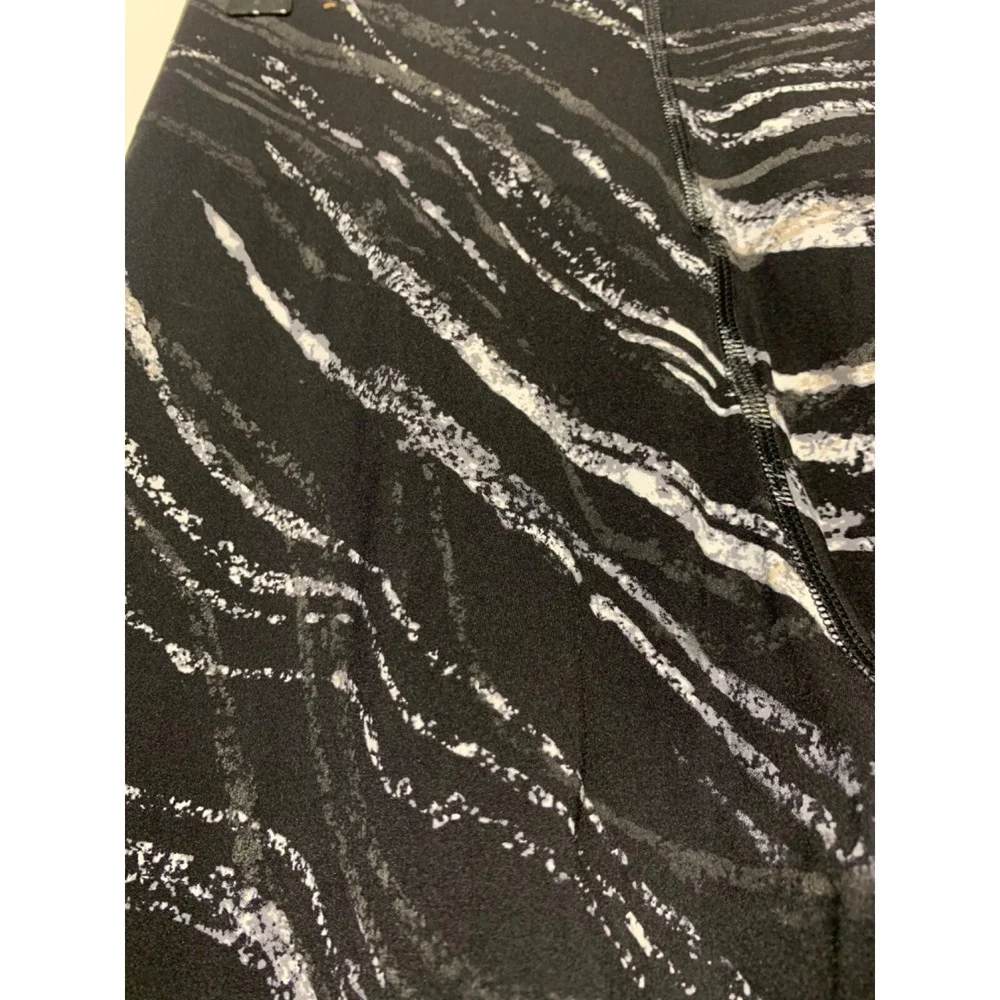 Victoria's Secret Pink Active Women Size M Black Marble Leggings